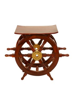 Nautical Wood Accent Table