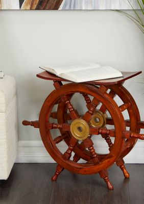 Nautical Wood Accent Table