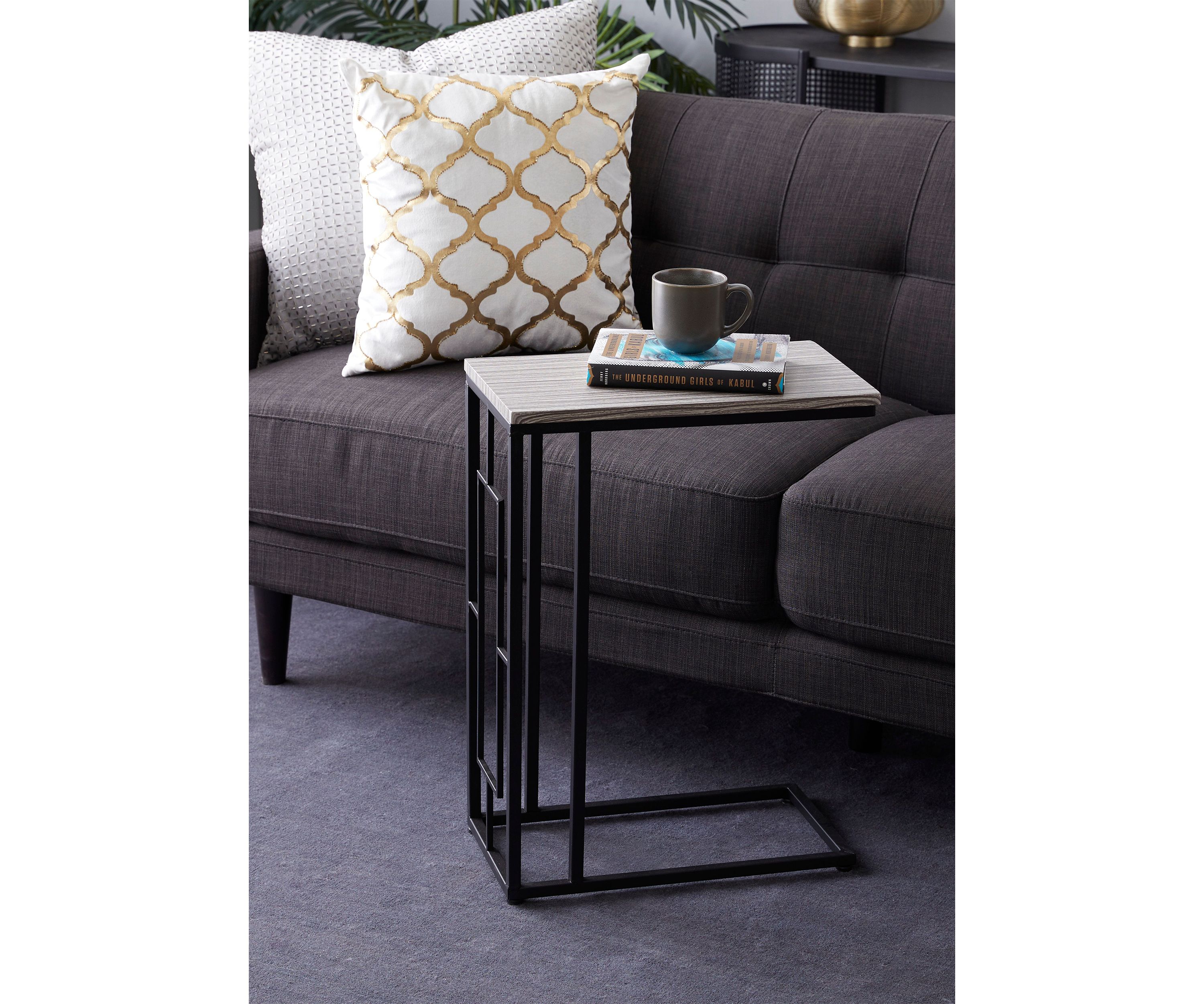 Contemporary Metal Accent Table