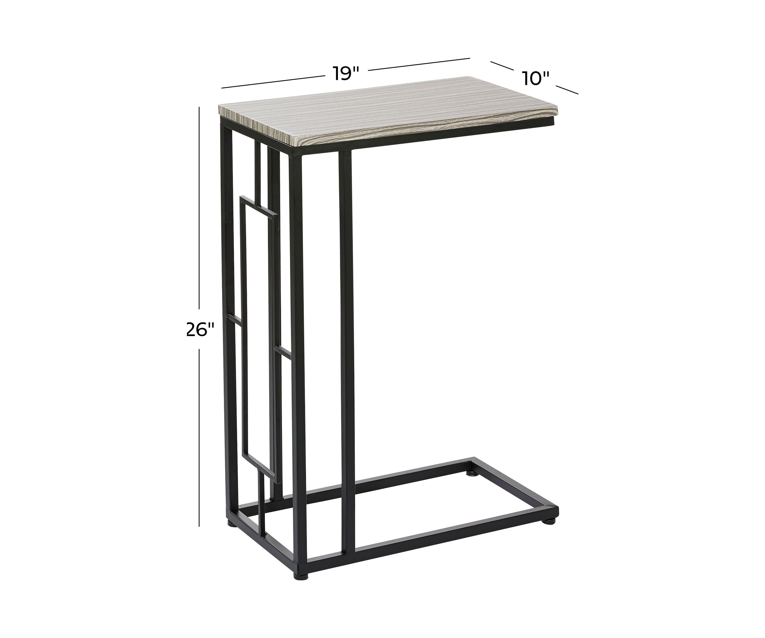 Contemporary Metal Accent Table