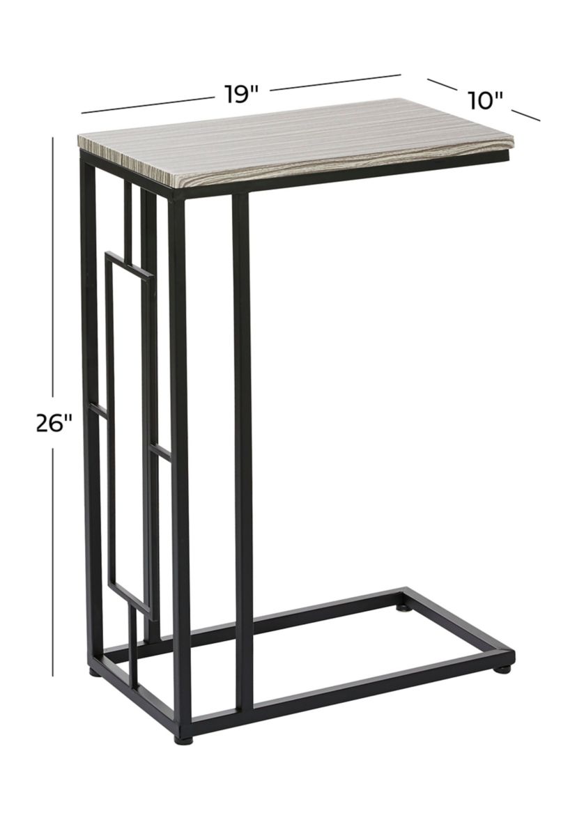 Contemporary Metal Accent Table