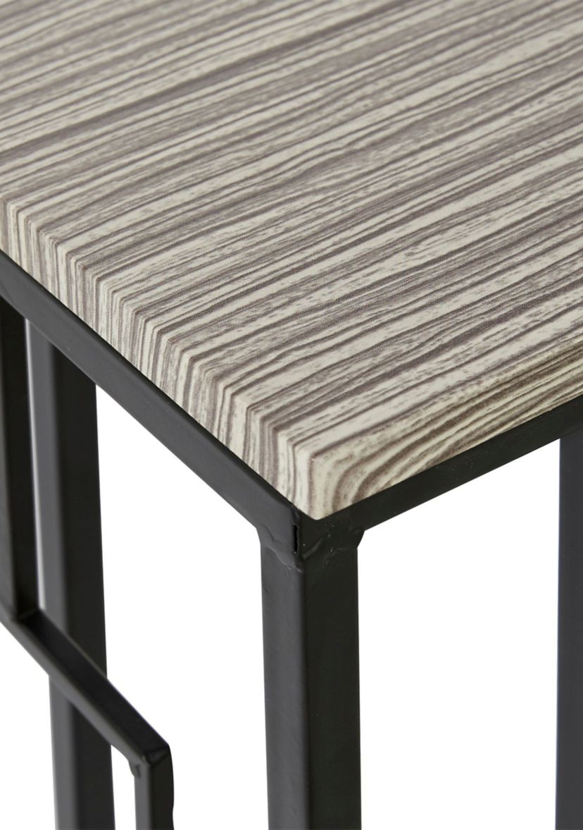 Contemporary Metal Accent Table