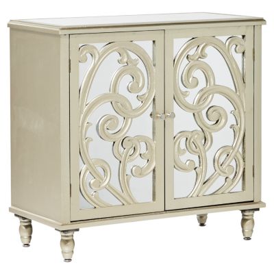 Glam Wood Cabinet