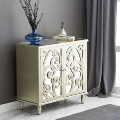 Glam Wood Cabinet