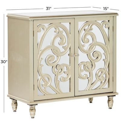 Glam Wood Cabinet