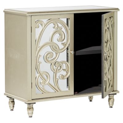 Glam Wood Cabinet