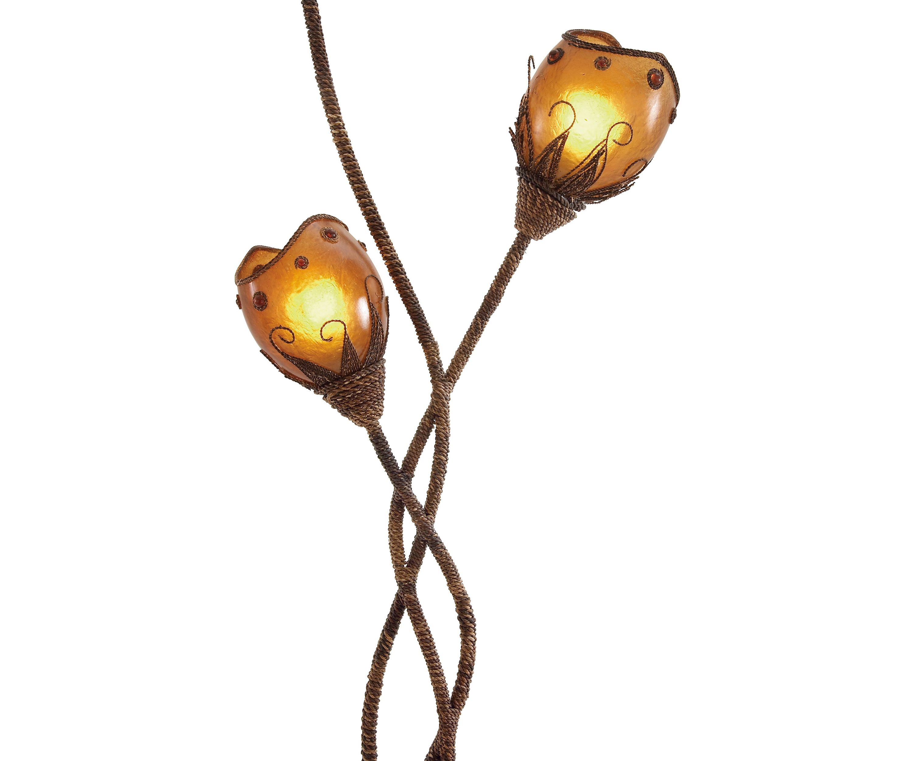 Modern Dried Plant Floor Lamp