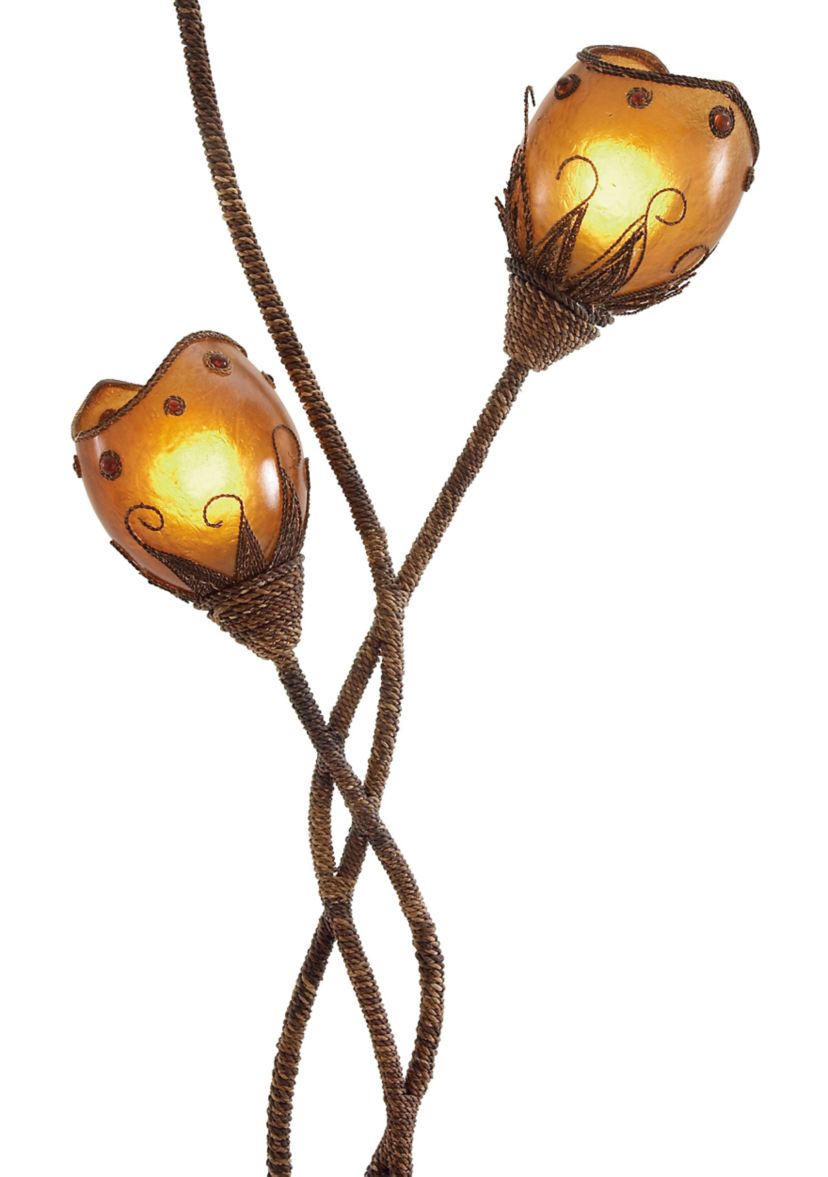 Modern Dried Plant Floor Lamp