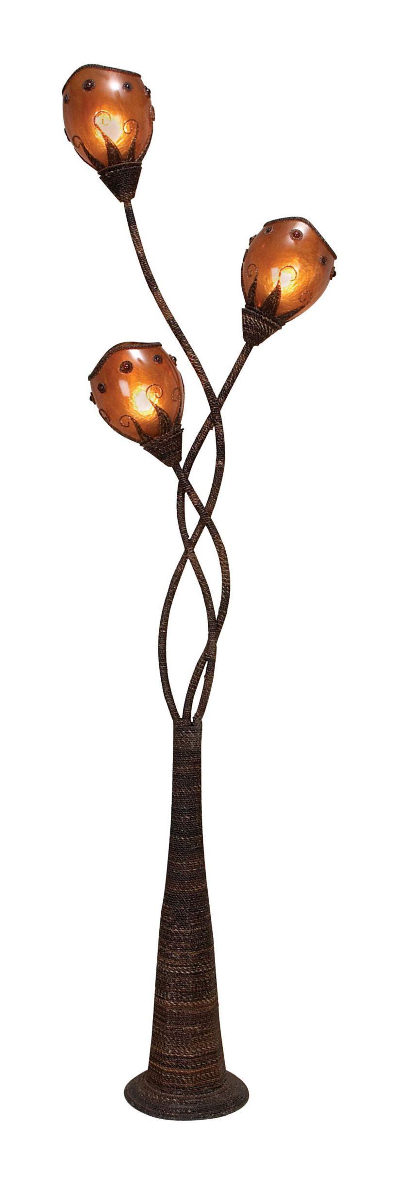 Modern Dried Plant Floor Lamp