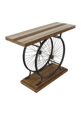 Hawaii Rainbow Warriors Industrial Wood Console Table