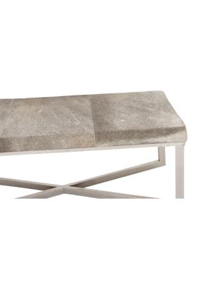 Contemporary Leather Bench