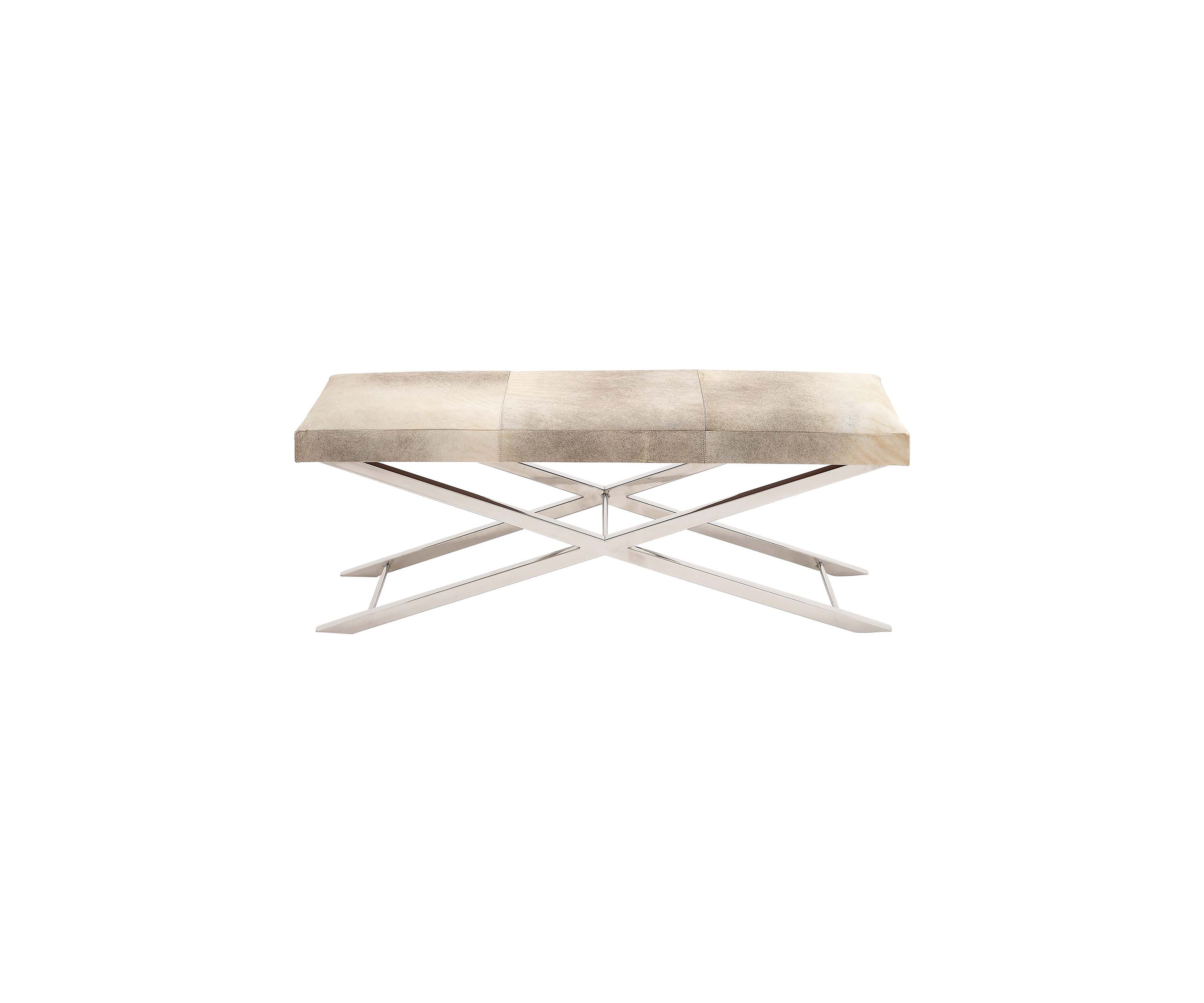 Contemporary Leather Bench