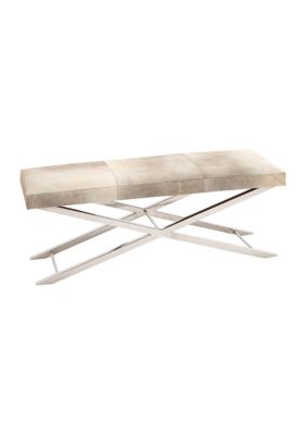 Contemporary Leather Bench