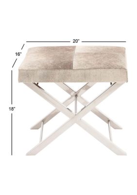 Contemporary Stainless Steel Metal Stool