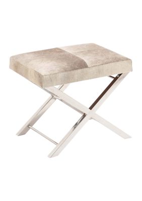 Contemporary Stainless Steel Metal Stool