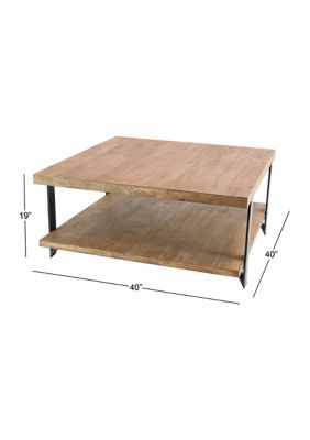 Industrial Wood Coffee Table