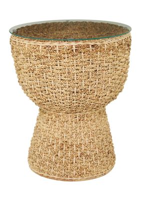 Bohemian Seagrass Accent Table