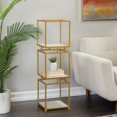 Glam Marble Shelving Unit