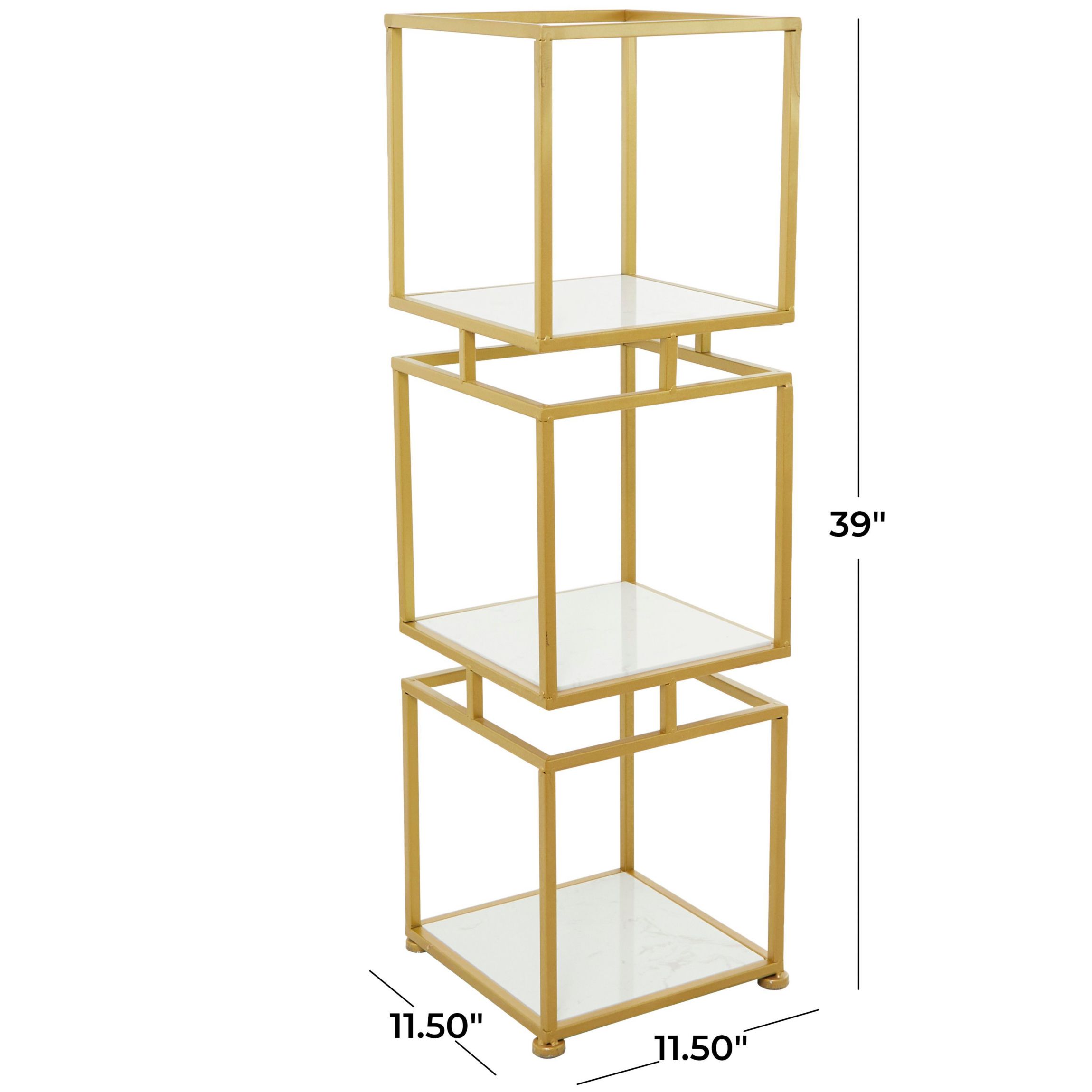 Glam Marble Shelving Unit