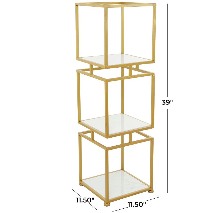 Glam Marble Shelving Unit
