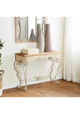 Farmhouse Metal Console Table