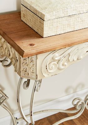 Farmhouse Metal Console Table