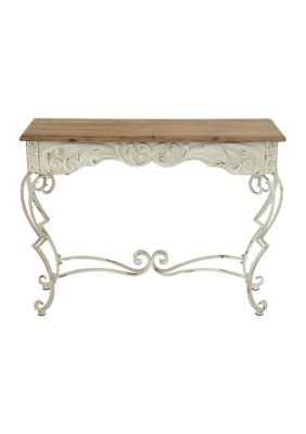 Farmhouse Metal Console Table