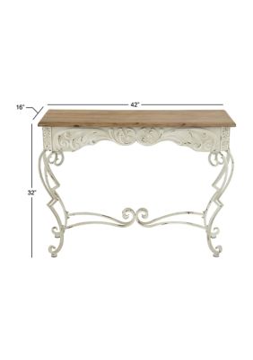 Farmhouse Metal Console Table