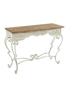 Farmhouse Metal Console Table