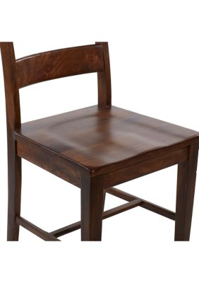 Rustic Mango Wood Dining Chair - Set of 2