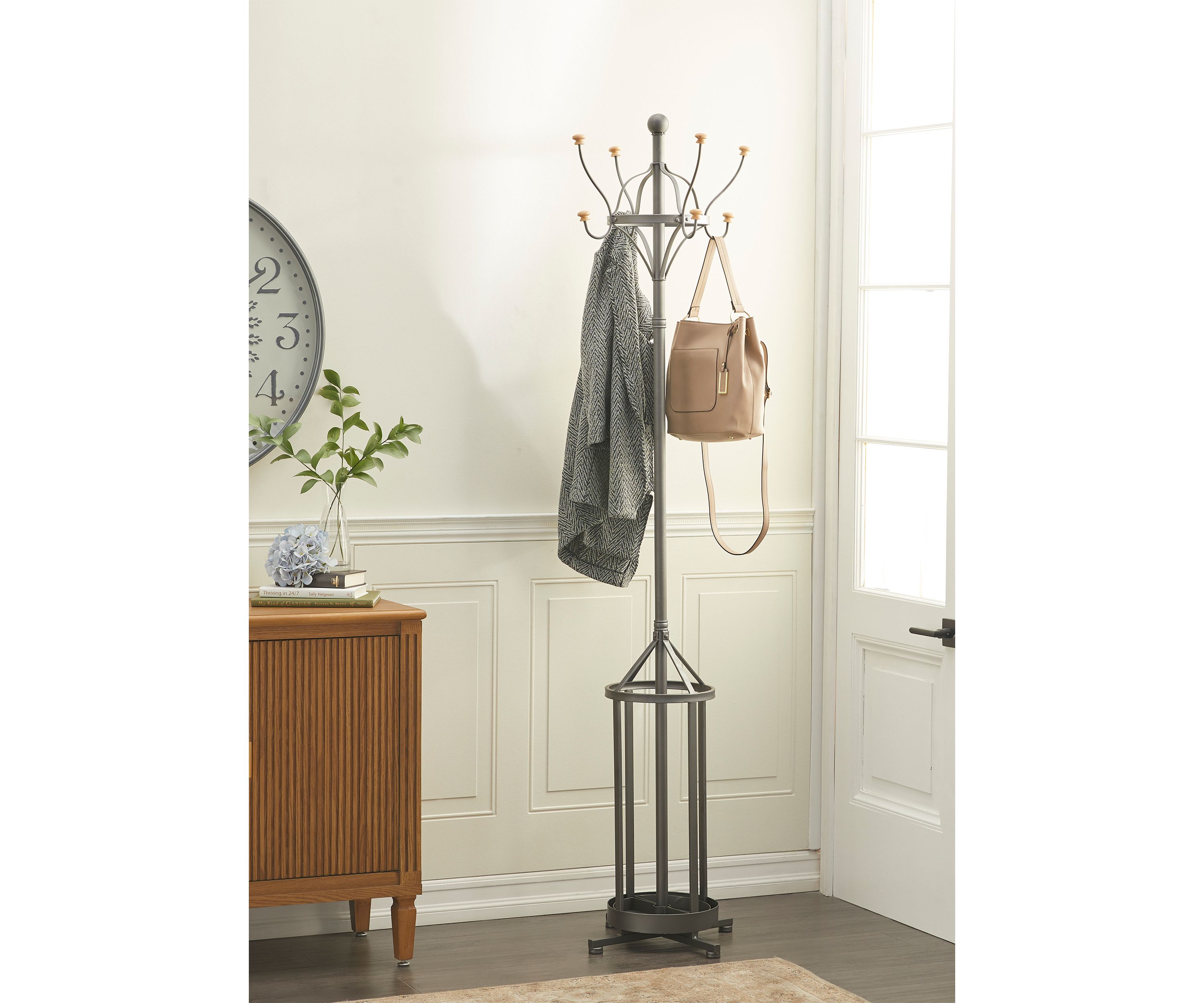 Industrial Metal Coat Rack