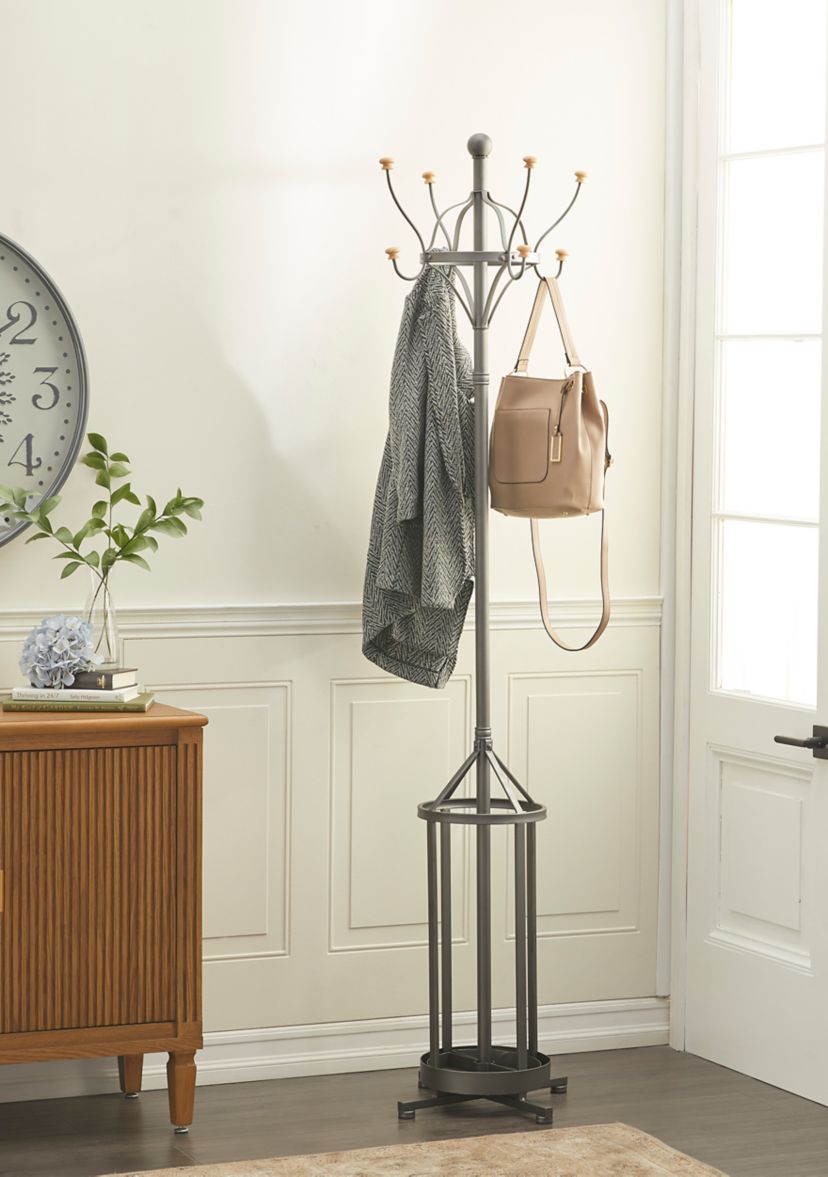 Industrial Metal Coat Rack