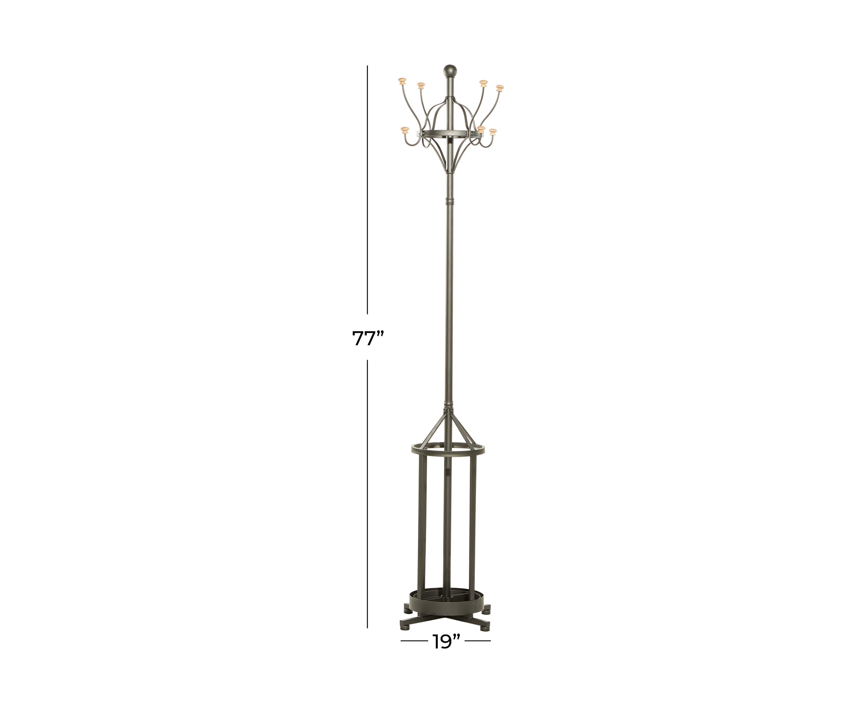 Industrial Metal Coat Rack