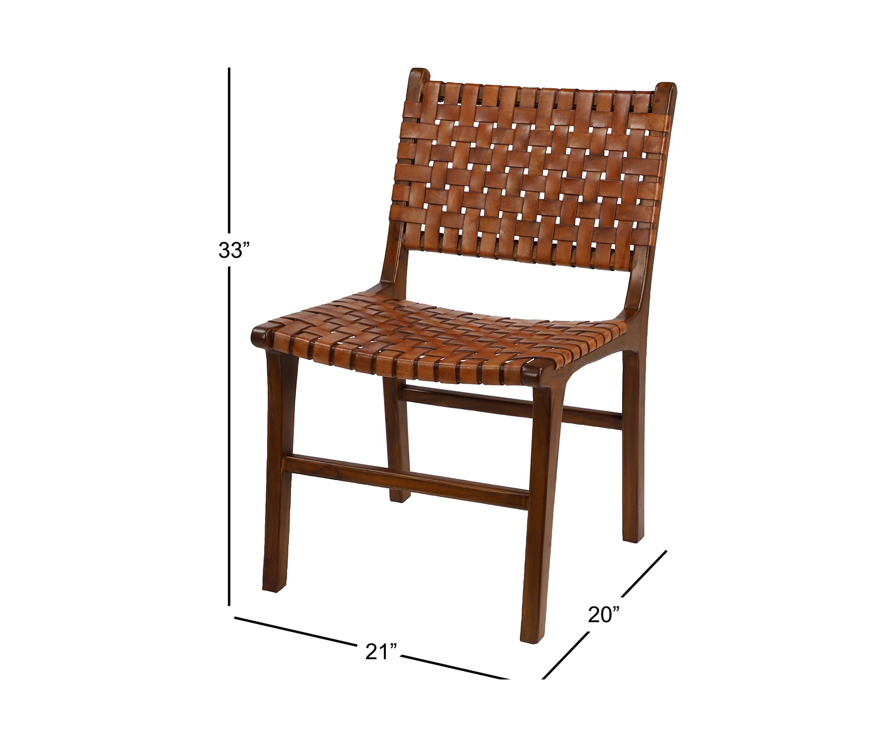 Contemporary Leather Dining Chair - Set of 2
