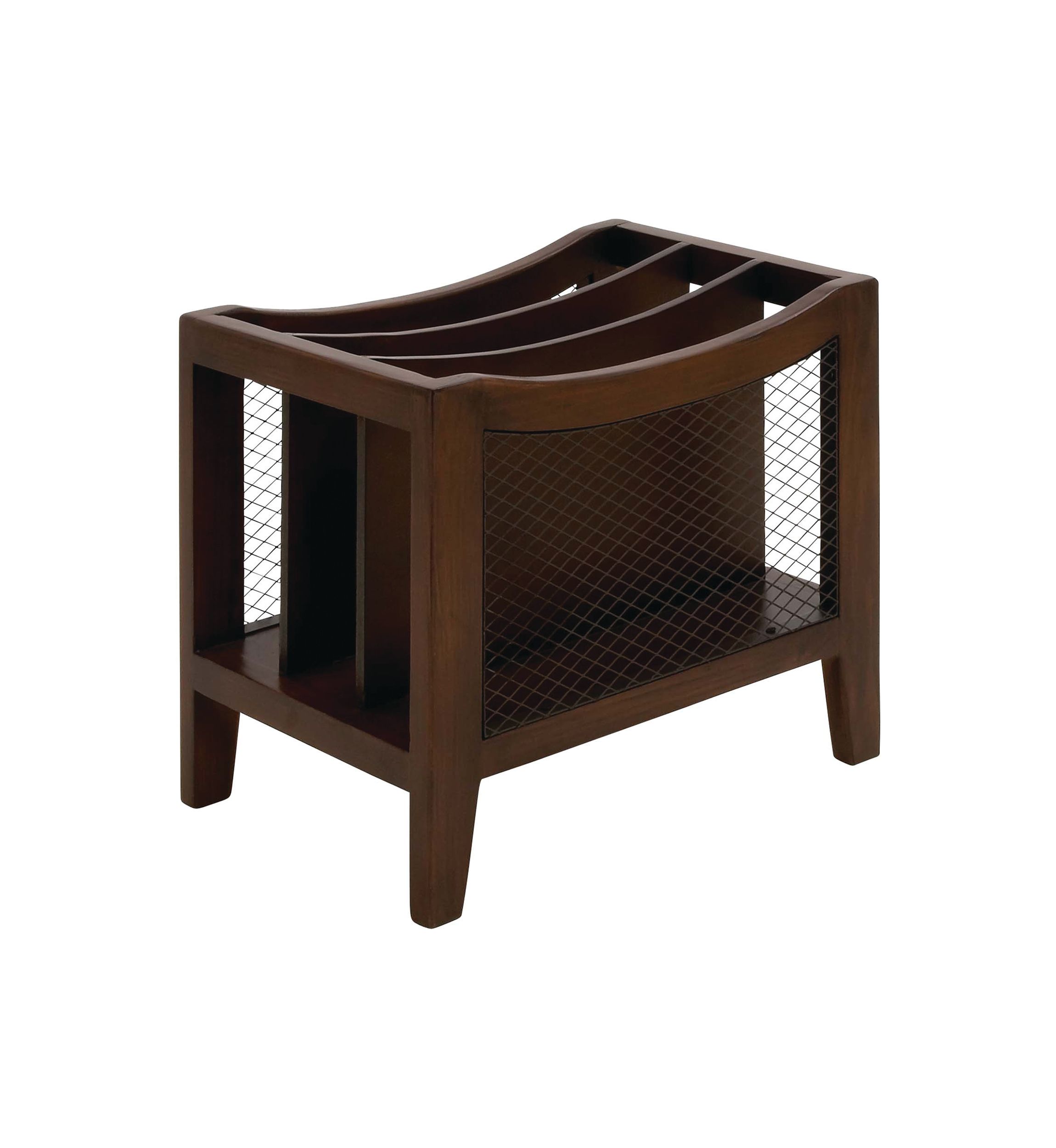 Traditional Wood Magazine Holder