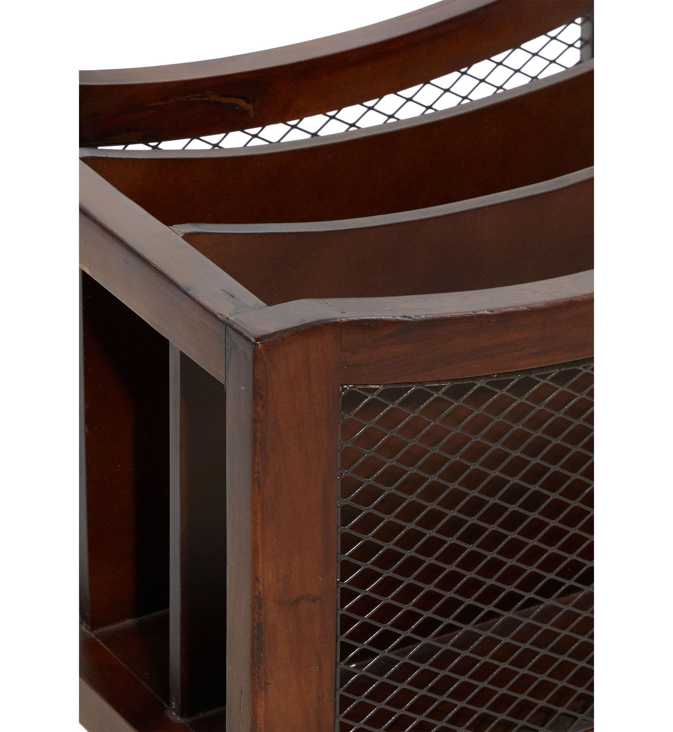 Traditional Wood Magazine Holder
