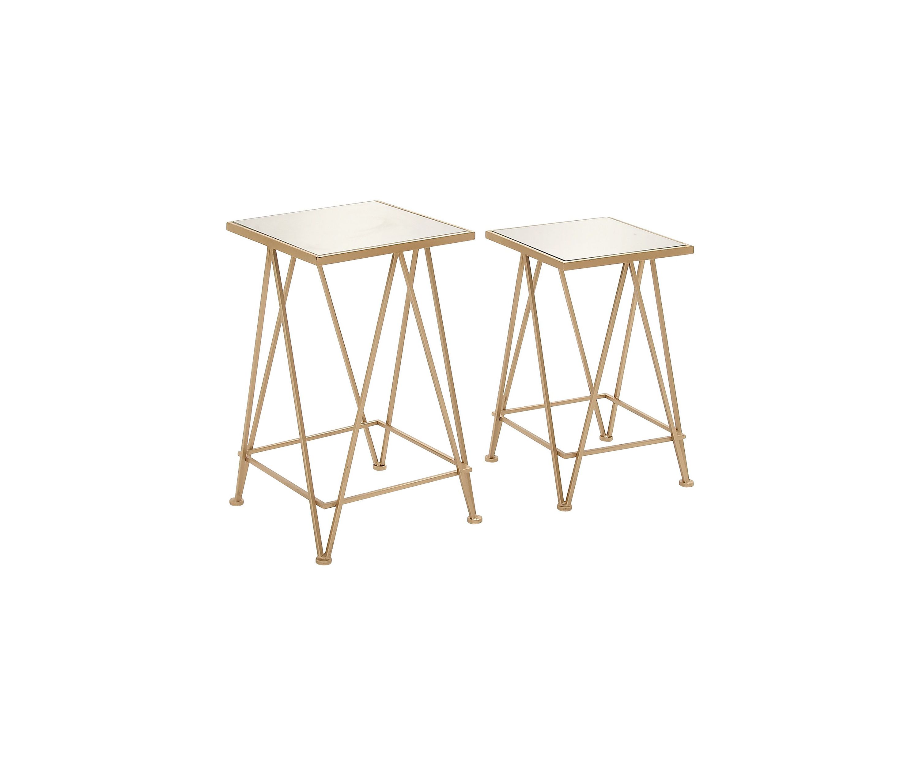 Contemporary Metal Accent Table - Set of 2