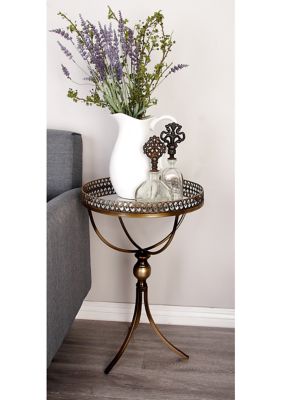 Traditional Metal Accent Table