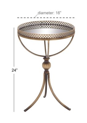 Traditional Metal Accent Table