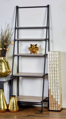 Industrial Wood Shelving Unit