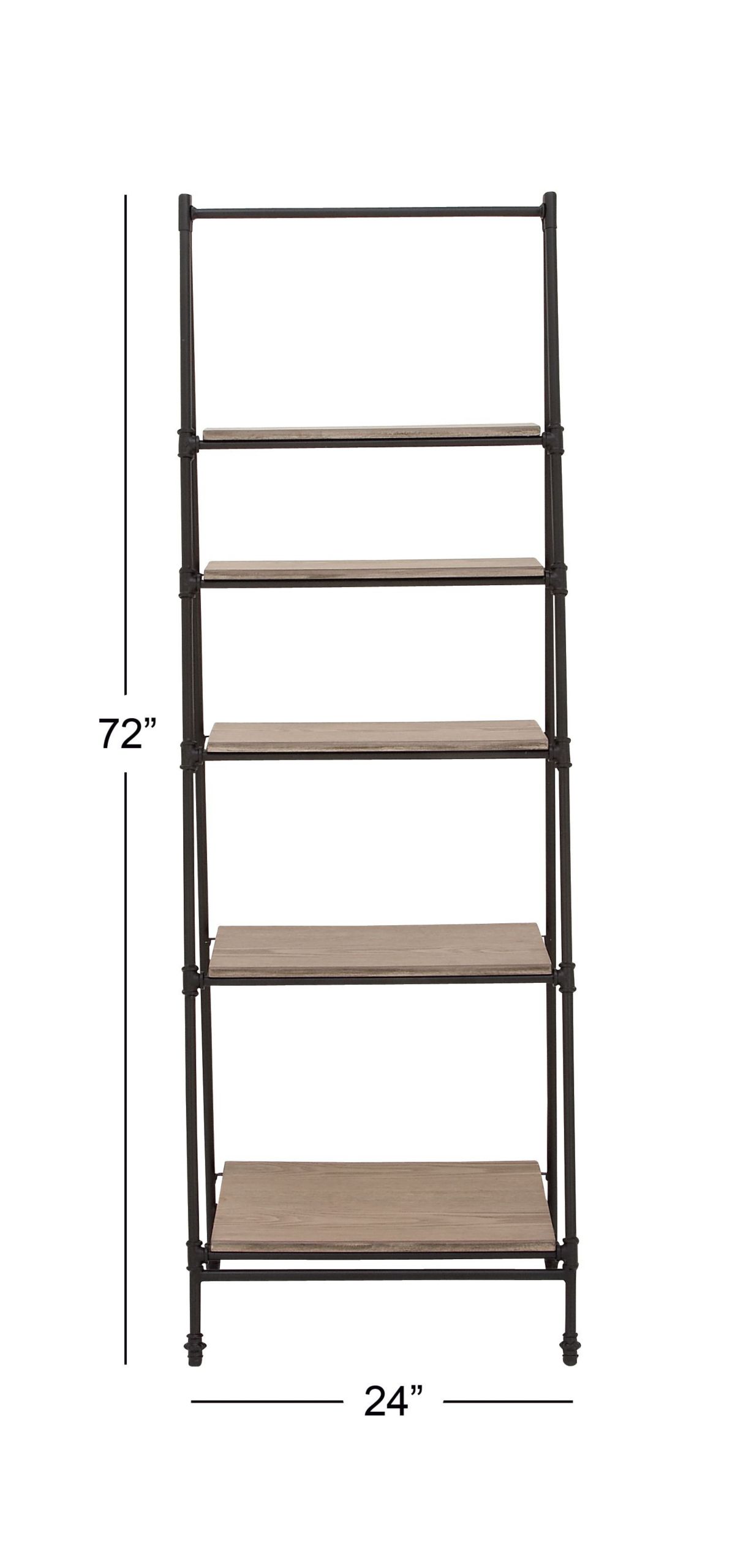 Industrial Wood Shelving Unit