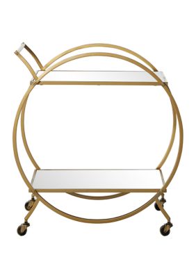 Contemporary Metal Bar Cart