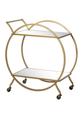 Contemporary Metal Bar Cart