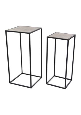 Contemporary Metal Accent Table - Set of 2