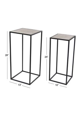 Contemporary Metal Accent Table - Set of 2