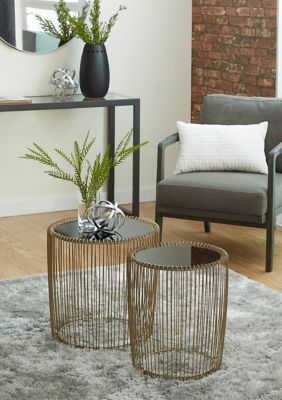 Contemporary Metal Accent Table - Set of 2