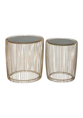 Contemporary Metal Accent Table - Set of 2