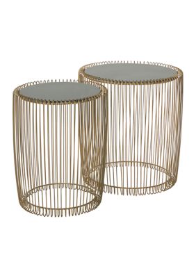 Contemporary Metal Accent Table - Set of 2