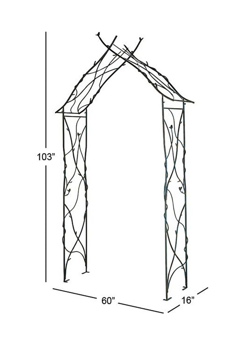 Traditional Metal Garden Arbor