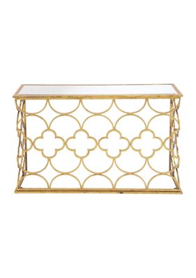 Glam Metal Console Table